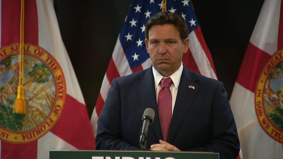 Florida Gov. Ron DeSantis on Regina Hill arrest